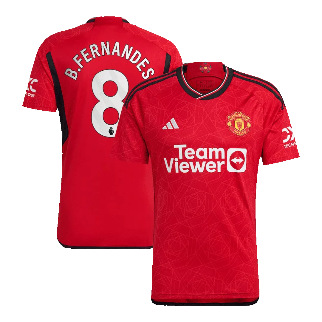 B.FERNANDES #8 Manchester United Jersey 2023/24 Home