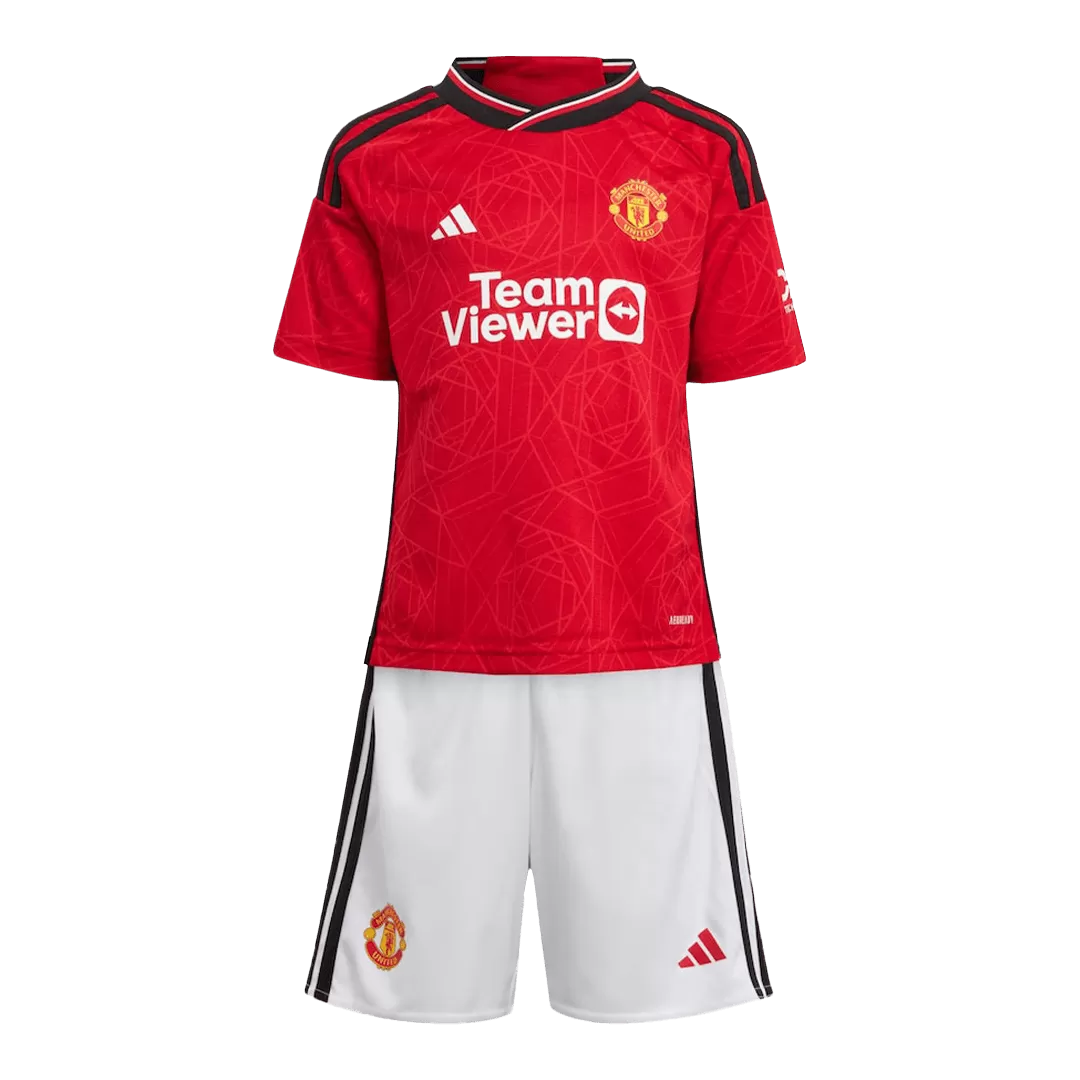 Youth Manchester United Jersey Kit 2023/24 Home