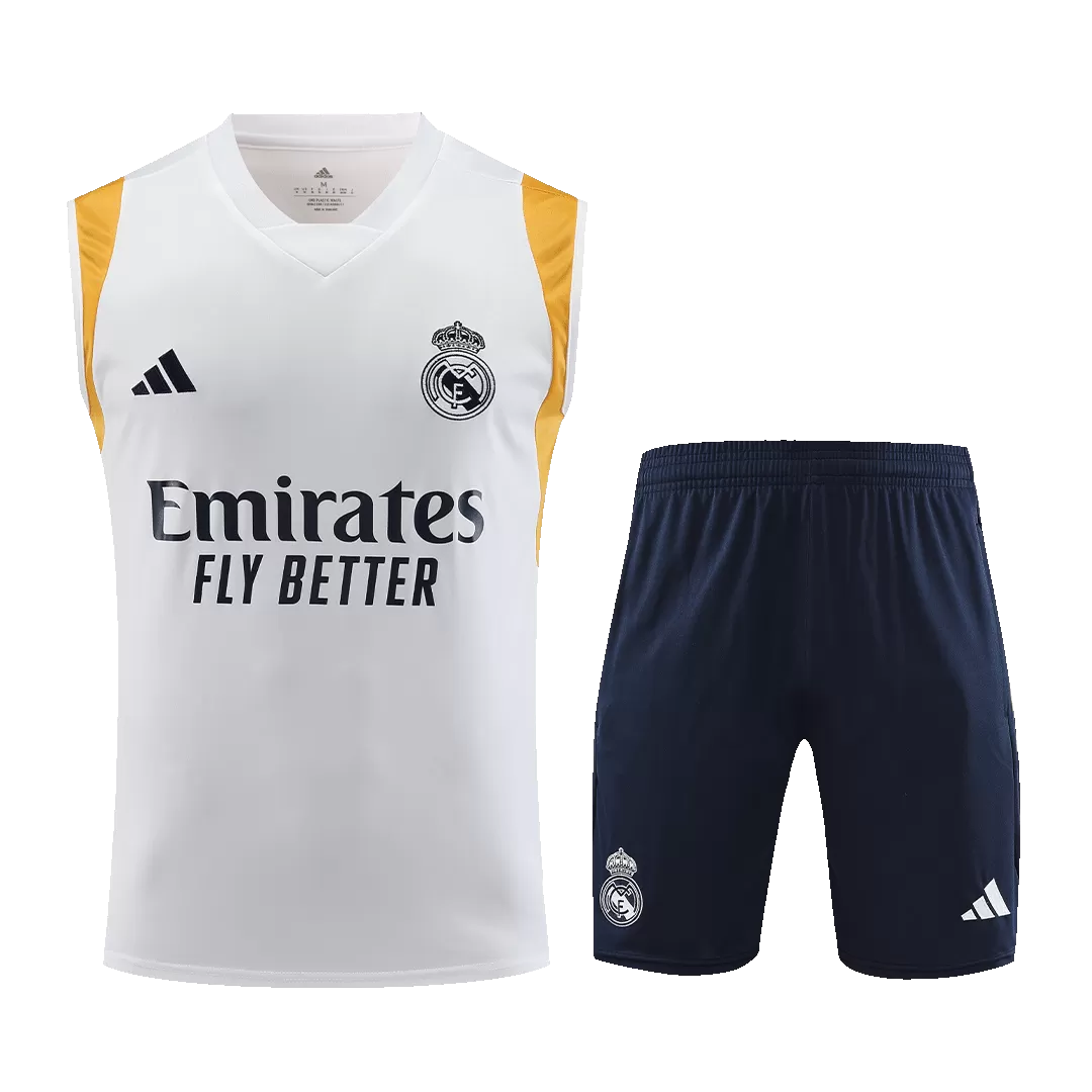 Buy Official 2023-2024 Real Madrid Training Shirt (White) (Benzema 9)