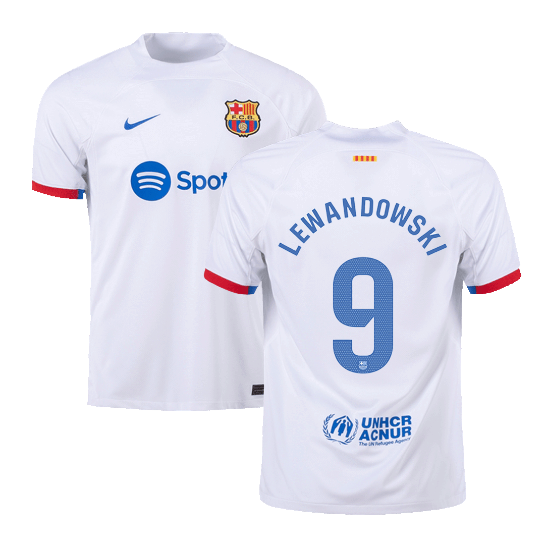 fc barcelona jersey third kit Lewandowski (XL)