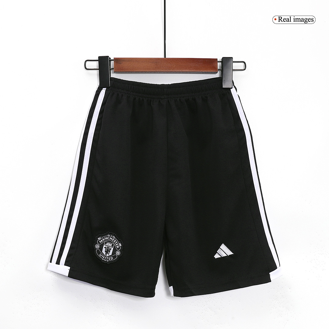 Youth Manchester United Jersey Whole Kit 2023/24 Away - ijersey