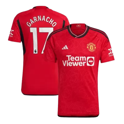 GARNACHO #17 Manchester United Jersey 2023/24 Home - ijersey