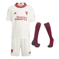 Youth Manchester United Jersey Whole Kit 2023/24 Third - ijersey