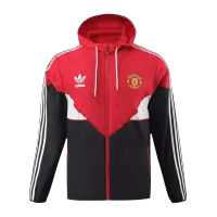 Manchester United Hoodie Windbreaker Jacket 2023/24 - Red&Black - ijersey