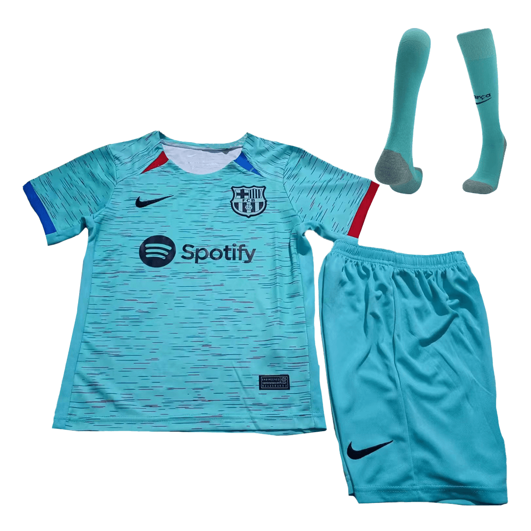Youth Barcelona Jersey Whole Kit 2023/24 Third - ijersey