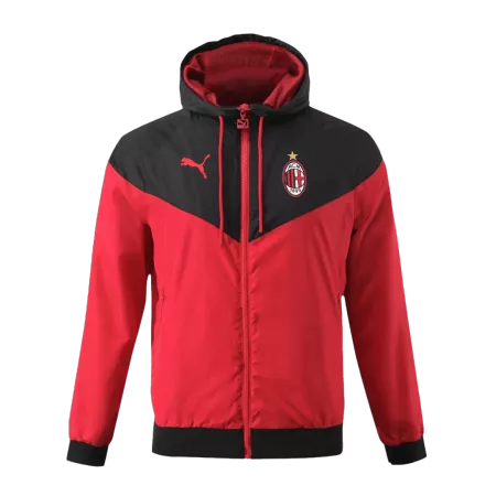 AC Milan Hoodie Sweatshirt 2023/24 - Black&Red - ijersey