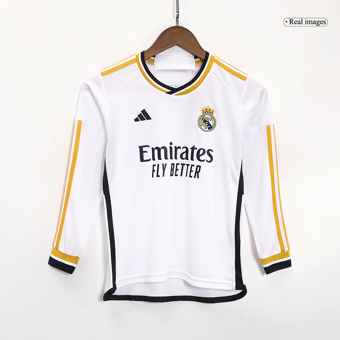 Youth Real Madrid Jersey Kit 2023/24 Home - Long Sleeve - ijersey