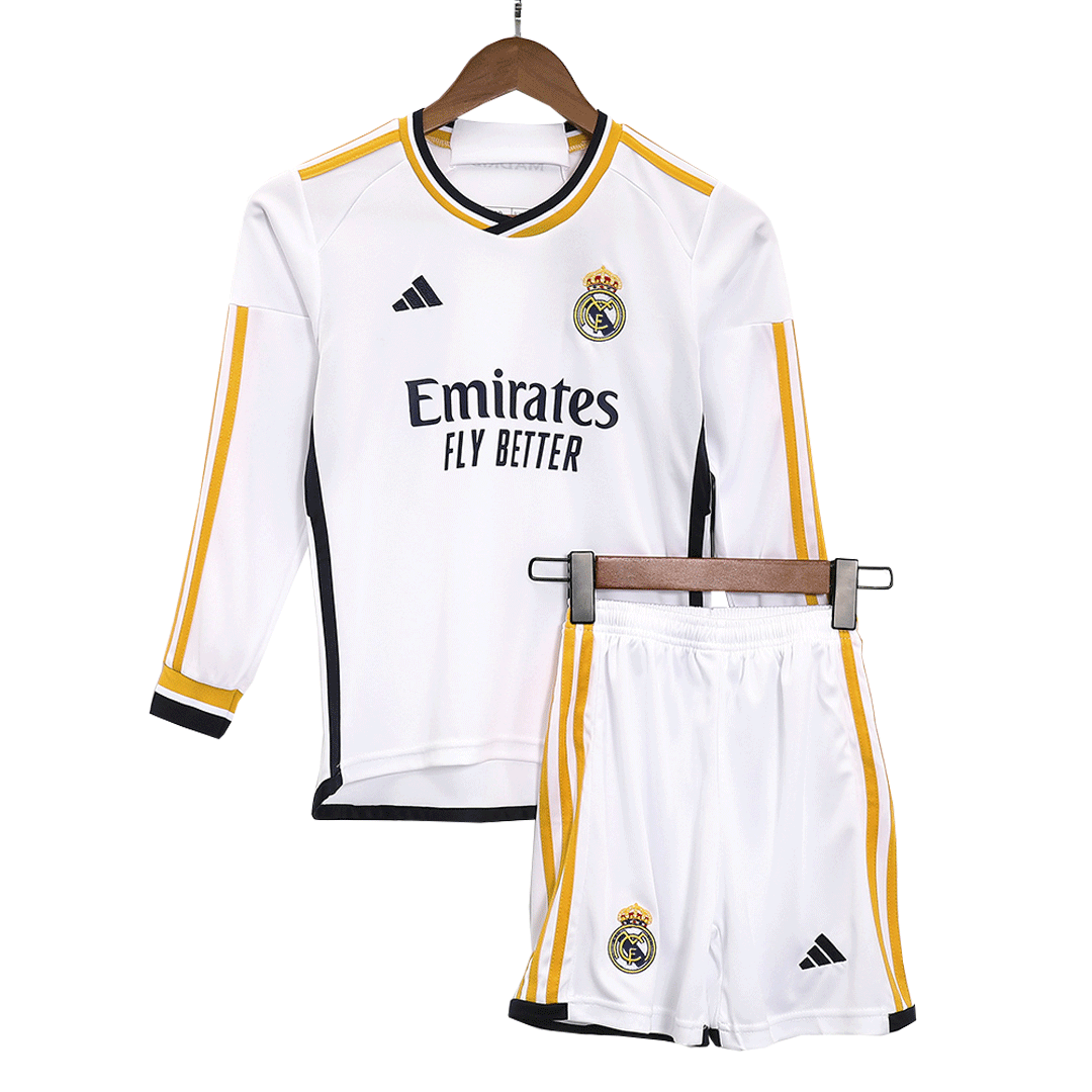 Youth Real Madrid Jersey Kit 2023/24 Home - Long Sleeve - ijersey