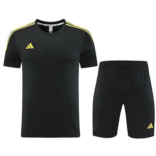 Customize Team Jersey Kit(Shirt+Short) Black&Yellow AD02 - ijersey
