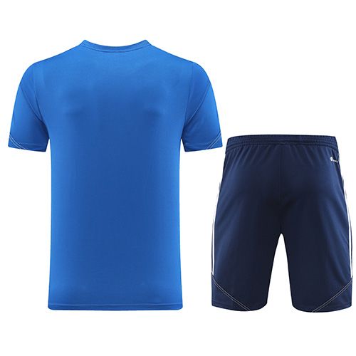 Customize Team Jersey Kit(Shirt+Short) Blue AD02 - ijersey