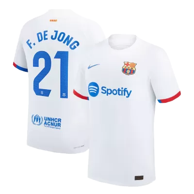 F. DE JONG #21 Barcelona Jersey 2023/24 Authentic Away - ijersey