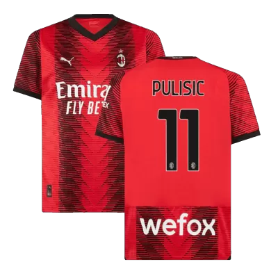 PULISIC #11 AC Milan Jersey 2023/24 Home - ijersey