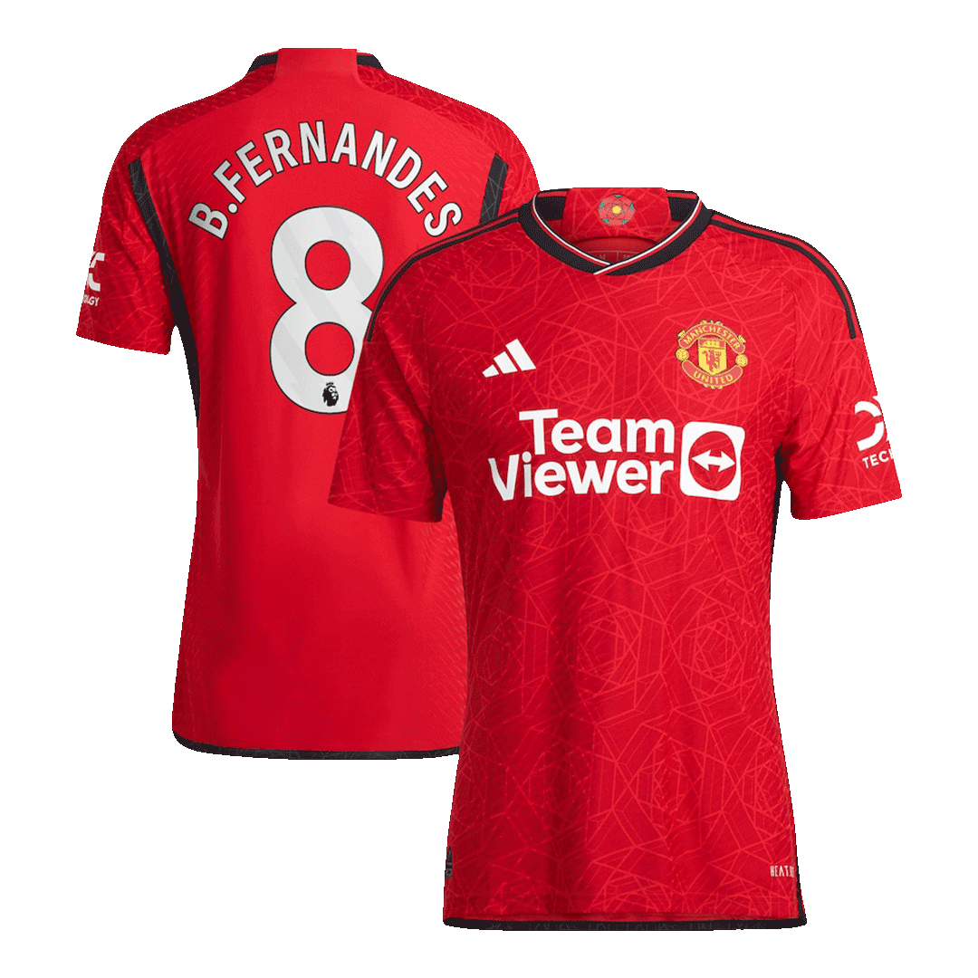 B.FERNANDES #8 Manchester United Jersey 2023/24 Authentic Home - ijersey