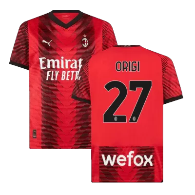 ORIGI #27 AC Milan Jersey 2023/24 Home - ijersey