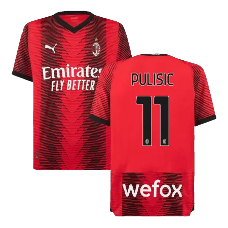 PULISIC #11 AC Milan Jersey 2023/24 Authentic Home - ijersey