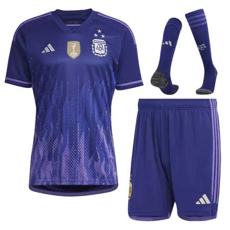 Argentina Jersey Whole Kit 2022 Away World Cup -THREE STAR - ijersey