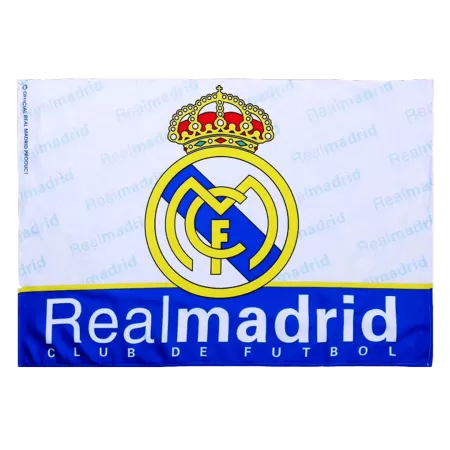 Real Madrid Team Flag White - ijersey