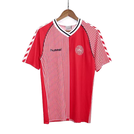 Retro 1986 Denmark Home Soccer Jersey - ijersey