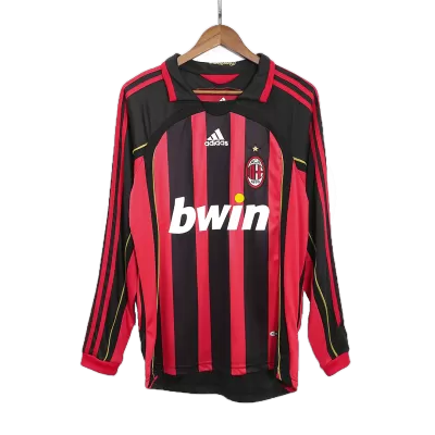 AC Milan Home Jersey Retro 2006/07 By Adidas - Long Sleeve - ijersey