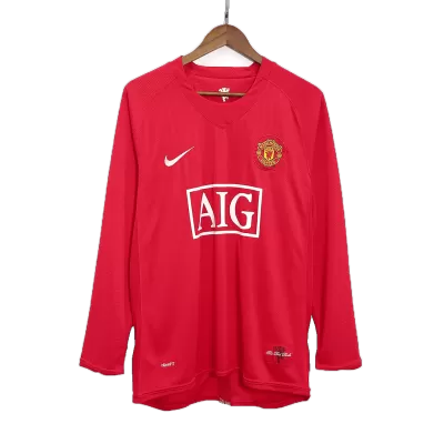 RONALDO #7 Manchester United Jersey 2007/08 Home Retro - Long Sleeve - ijersey