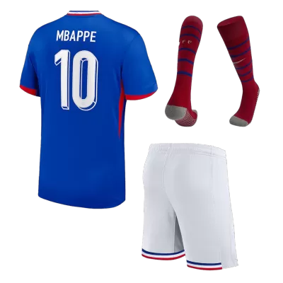 Youth MBAPPE #10 France Jersey Whole Kit EURO 2024 Home - ijersey