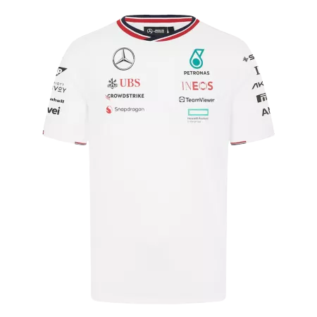 Mercedes AMG Petronas F1 Racing Team T-Shirt White 2024 - ijersey