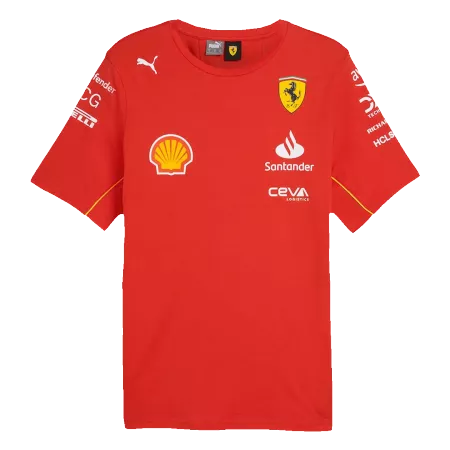 Scuderia Ferrari F1 Racing Team T-Shirt Red 2024 - ijersey
