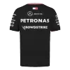 Mercedes AMG Petronas F1 Racing Team T-Shirt Black 2024 - ijersey