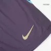 England Soccer Shorts Euro 2024 Away Purple - ijersey