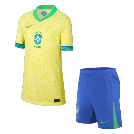 Youth Brazil Jersey Kit 2024 Home - ijersey