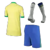 Youth Brazil Jersey Whole Kit Copa America 2024 Home - ijersey