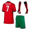 Youth RONALDO #7 Portugal Jersey Whole Kit EURO 2024 Home - ijersey