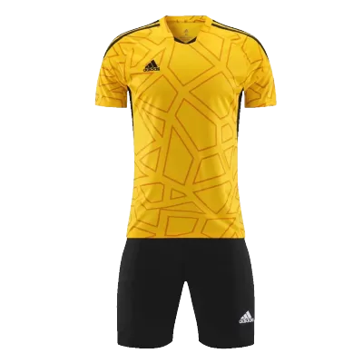 Customize Team Jersey Kit(Shirt+Short) Yellow AD820 - ijersey