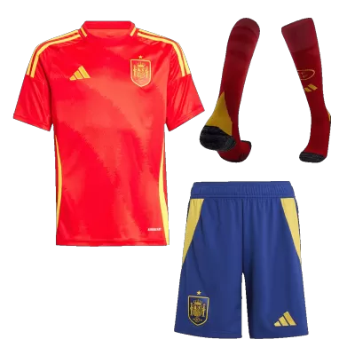 Youth Spain Jersey Whole Kit EURO 2024 Home - ijersey