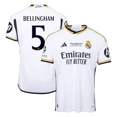 BELLINGHAM #5 Real Madrid Jersey 2023/24 Authentic Home - UCL FINAL - ijersey