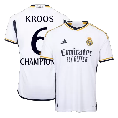 KROOS #6 CHAMPIONS Real Madrid Jersey 2023/24 Authentic Home - ijersey
