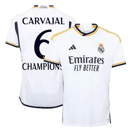CARVAJAL #6 CHAMPIONS Real Madrid Jersey 2023/24 Home - ijersey
