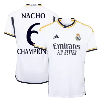 NACHO #6 CHAMPIONS Real Madrid Jersey 2023/24 Home - ijersey