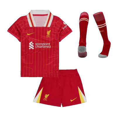 Youth Liverpool Jersey Whole Kit 2024/25 Home - ijersey