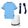 Youth Manchester City Jersey Whole Kit 2024/25 Home - ijersey