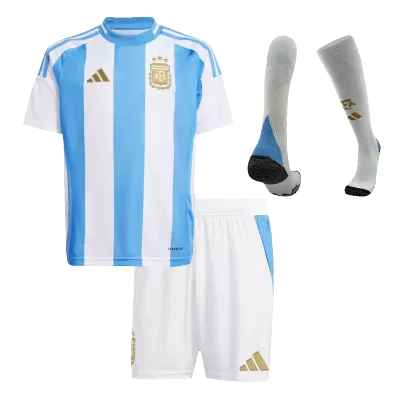 Youth Argentina Jersey Whole Kit Copa America 2024 Home - ijersey