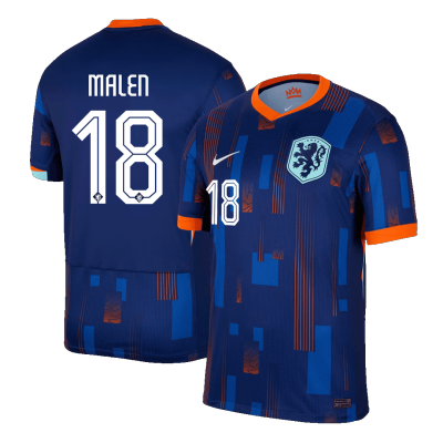 MALEN #18 Netherlands Jersey EURO 2024 Away - ijersey