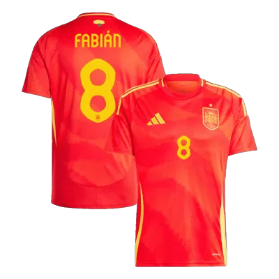 FABIÁN #8 Spain Jersey EURO 2024 Home - ijersey