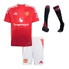 Youth Manchester United Jersey Whole Kit 2024/25 Home - ijersey