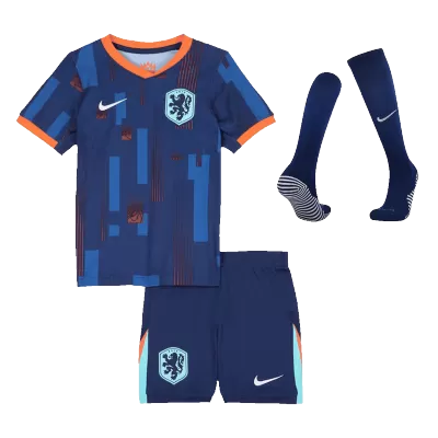 Youth Netherlands Jersey Whole Kit EURO 2024 Away - ijersey