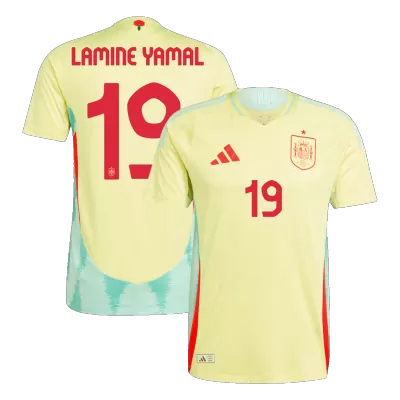 LAMINE YAMAL #19 Spain Jersey EURO 2024 Authentic Away - ijersey