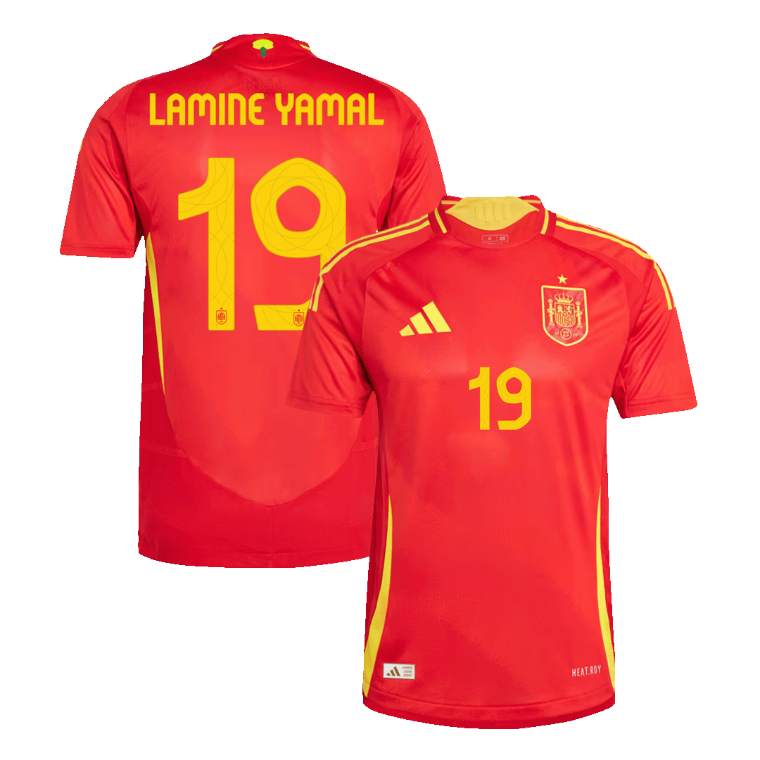 LAMINE YAMAL #19 Spain Jersey EURO 2024 Authentic Home | IJERSEY