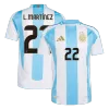 L.MARTÍNEZ #22 Argentina Jersey Copa America 2024 Authentic Home - ijersey