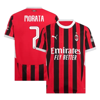 MORATA #7 AC Milan Jersey 2024/25 Home - UCL - ijersey