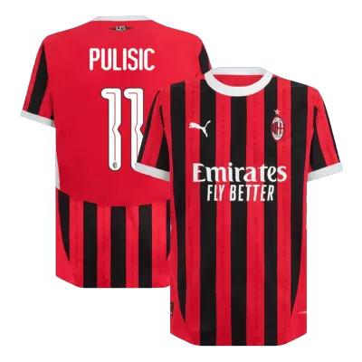 PULISIC #11 AC Milan Jersey 2024/25 Authentic Home - UCL - ijersey